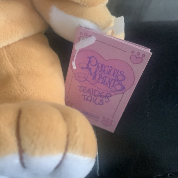 Precious Moments Tender Tails Baby Brown Bunny Rabbit Plush Beanie With Tag - Picture 4 of 11